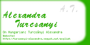 alexandra turcsanyi business card