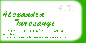 alexandra turcsanyi business card